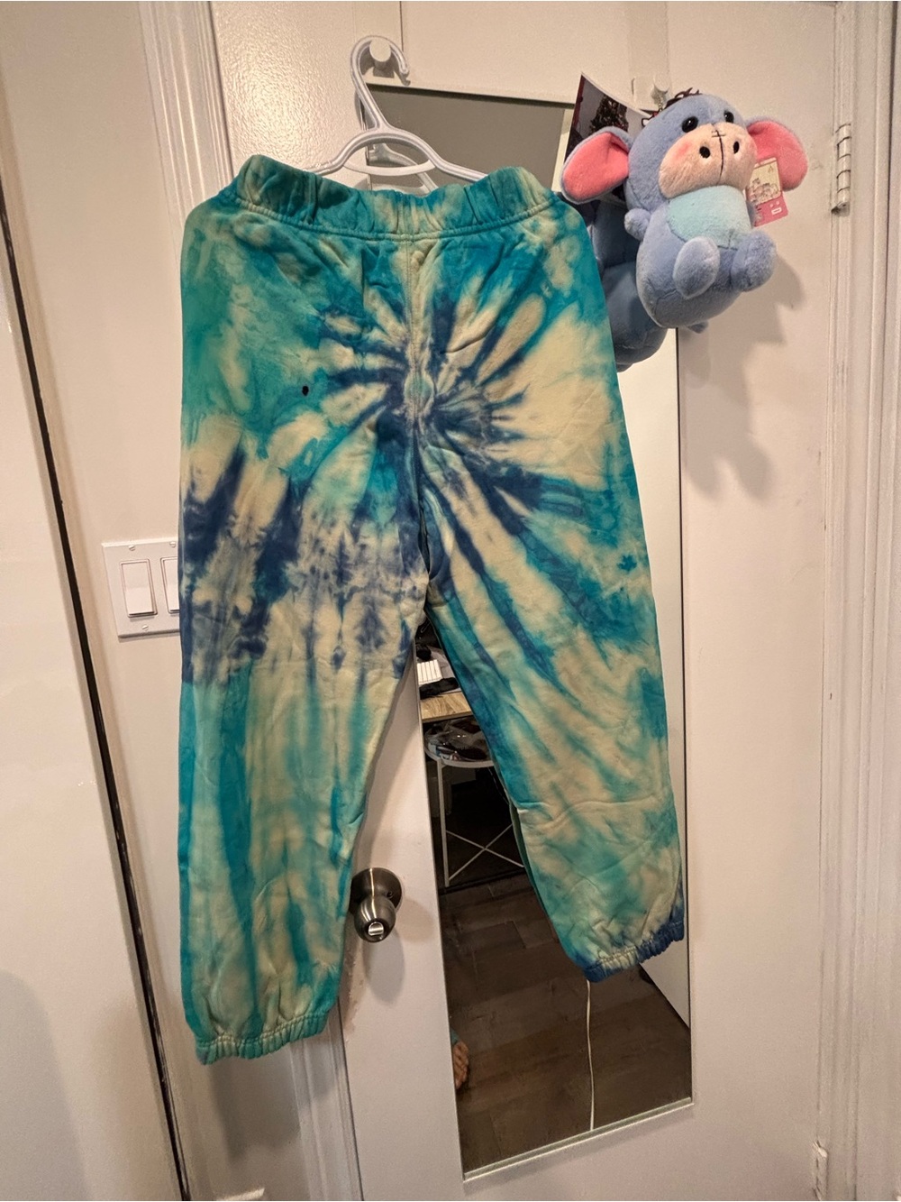 Tie-Dye Blue & Cream women Sweatpants